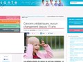 Article de Léa Pfeiffer : Cancers pédiatriques, aucun changement depuis 15 ans !